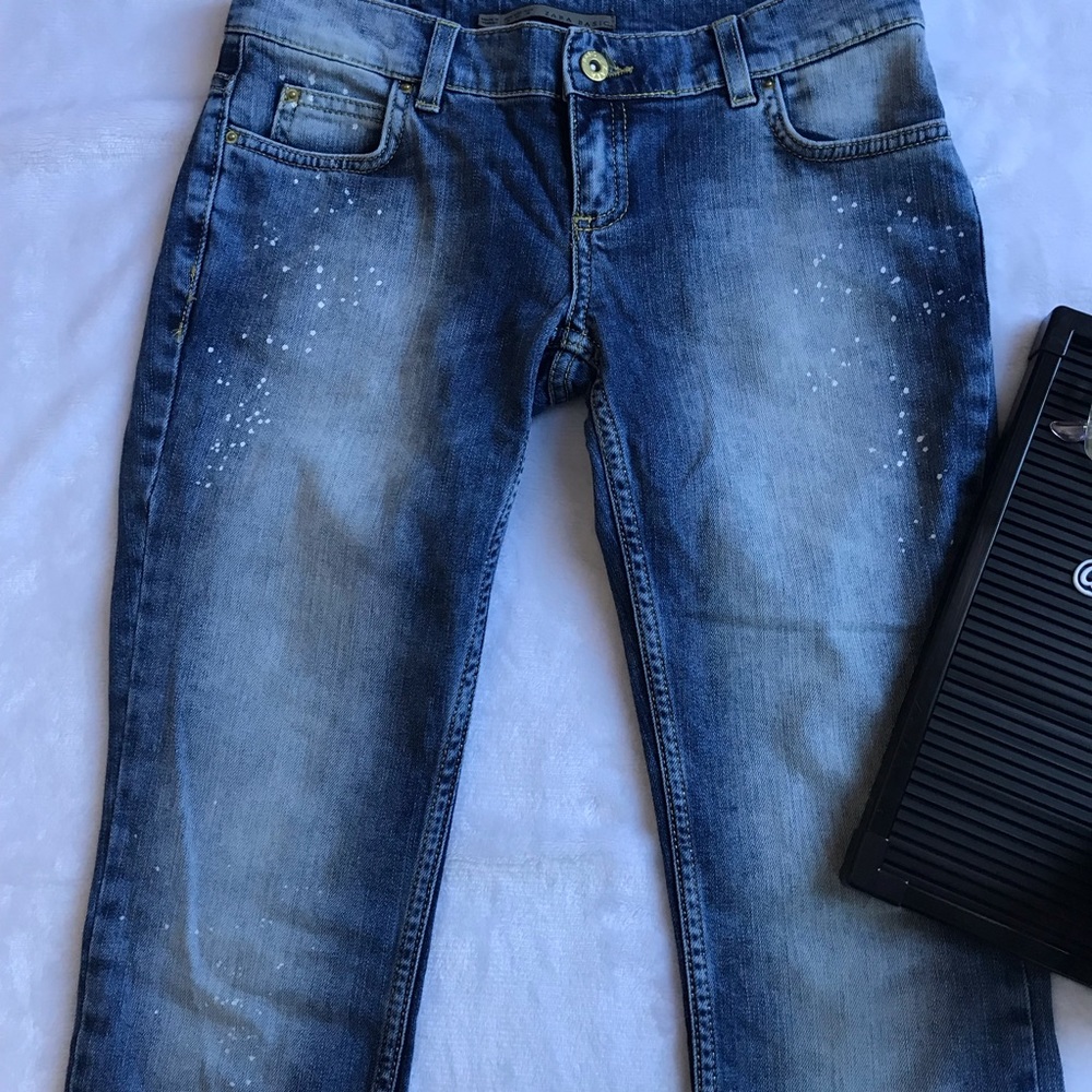 Zara Basic Splatter Paint Jeans - image 4